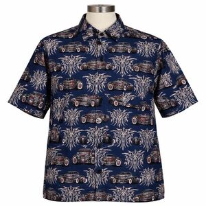 Reyn Spooner “Art of Eddy Y” Shirt Hot Rod Hawaiian Shirt XL Kustom Cars Rare